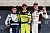Gesamtsieger der GT3 von Rennen 2: Sieger Jay Mo Härtling (Mitte) vor Luca Arnold (l.) und Ivan Peklin - Foto: gtc-race.de/Trienitz